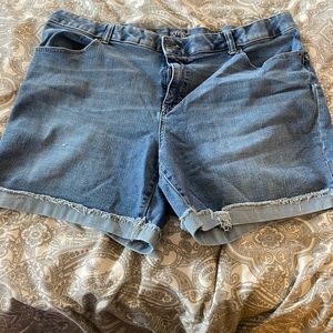 Terra and Sky slightly distressed shorts